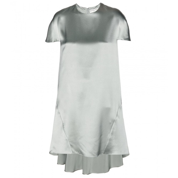 Balenciaga Asymmetric 100% Silk Dress - Picture 3 of 7